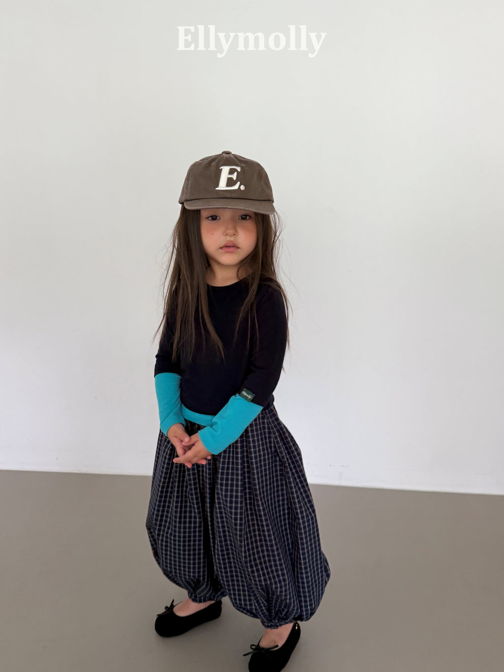 Elly Molly Autumn Grid Balloon Pants