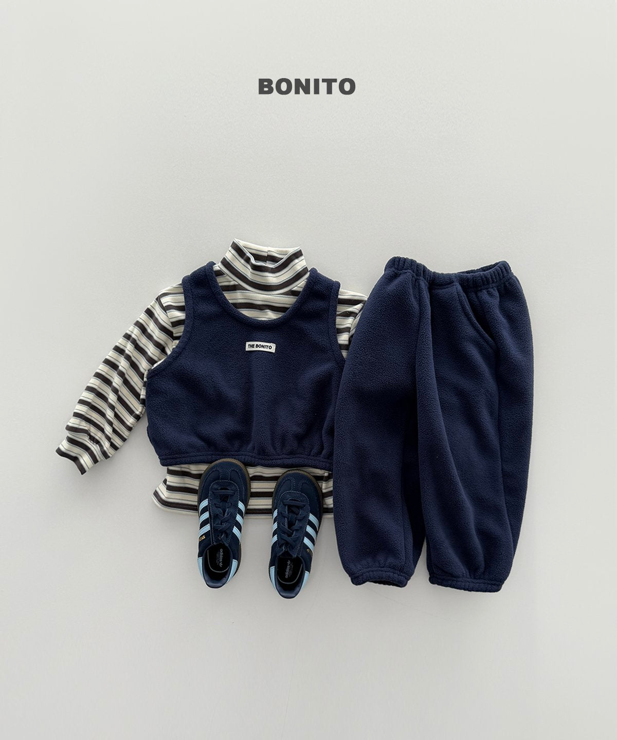 bonito ビスケット ベスト上下セット