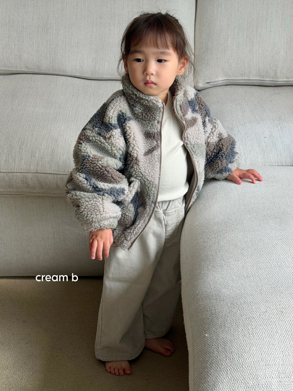 Creambbang Brushed Corduroy Baggy Pants