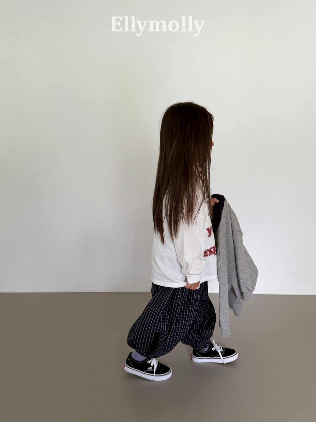 Elly Molly Autumn Grid Balloon Pants