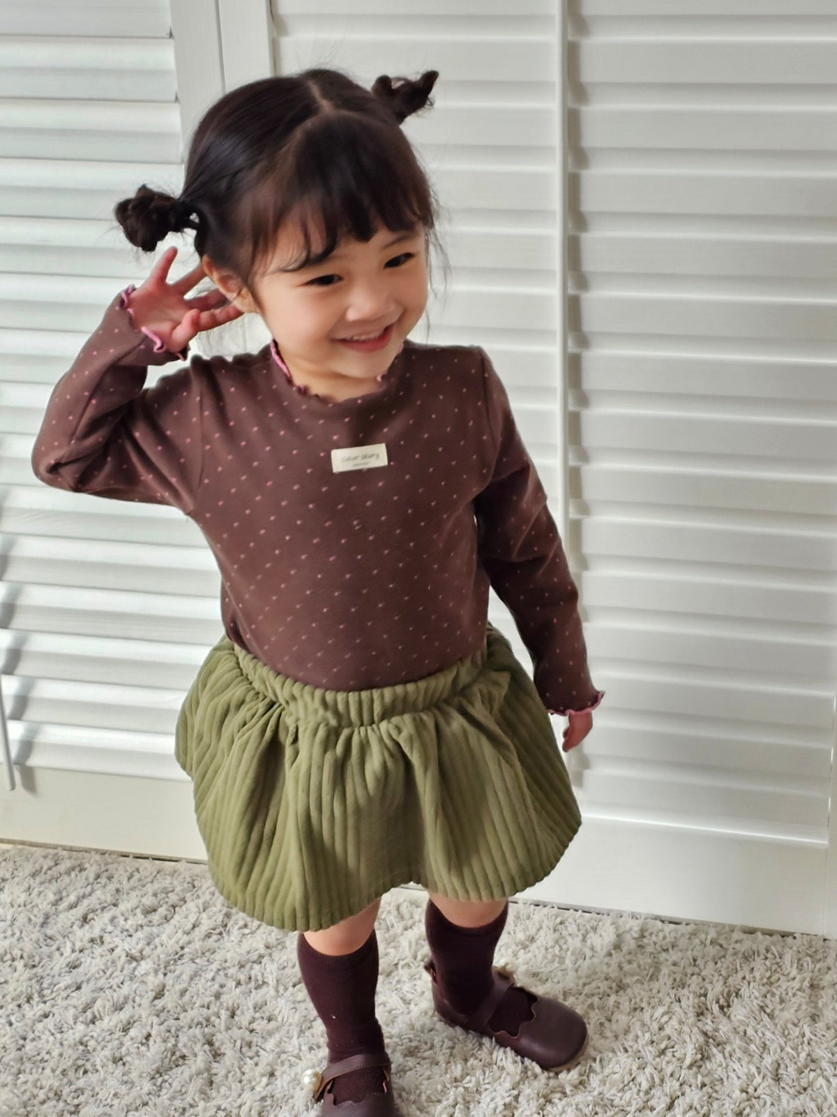 color チーズ スカートパンツ