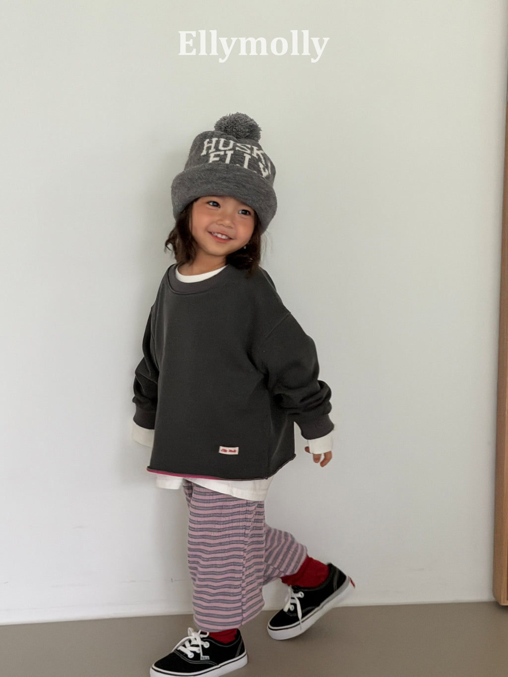 Elly Molly Rough Two Tone Dyeing Sweatshirt