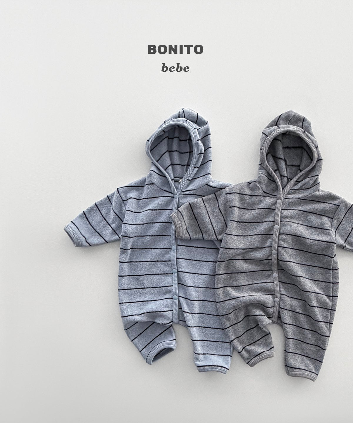 bonito ボーダー テリーフードスーツ