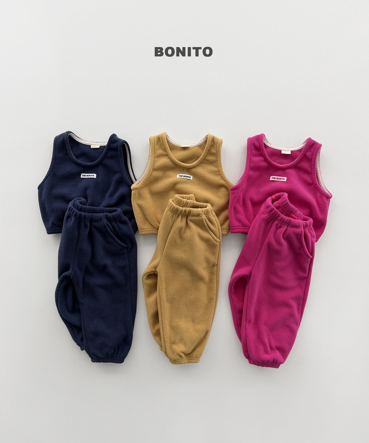 bonito ビスケット ベスト上下セット
