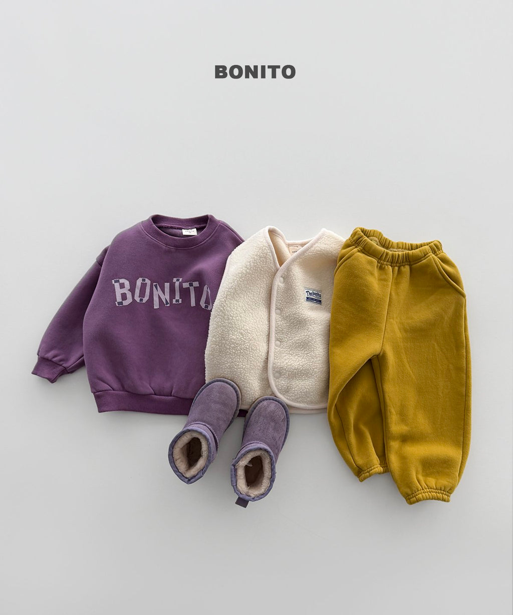bonito ラフ ロゴスウェット