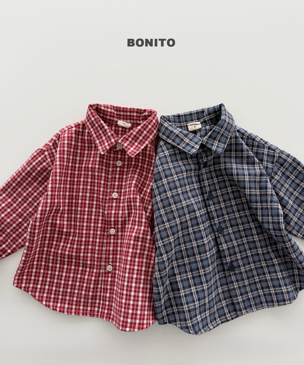 bonito 起毛 チェックシャツ