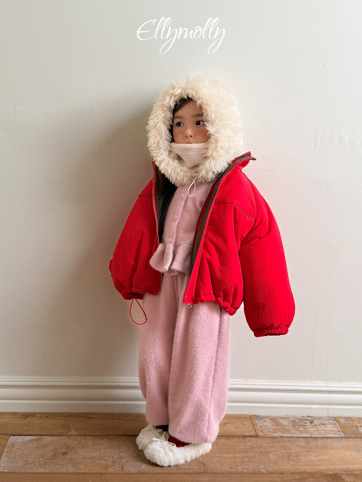 Elly Molly Snowflake Angora Frill Cardigan