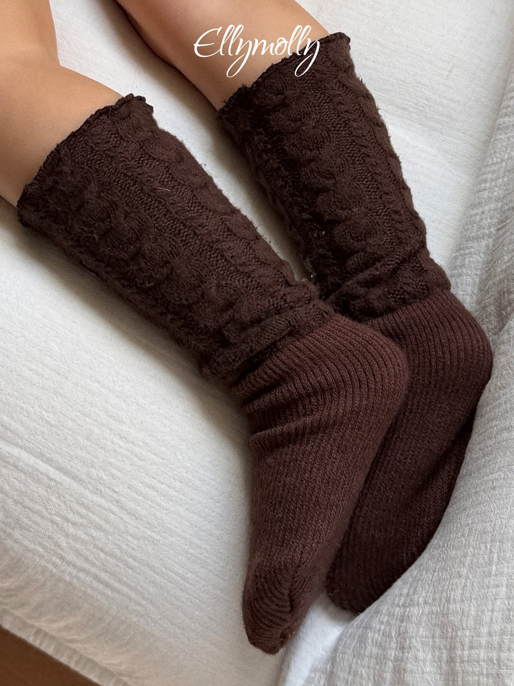 Elly Molly Twist Wool Socks