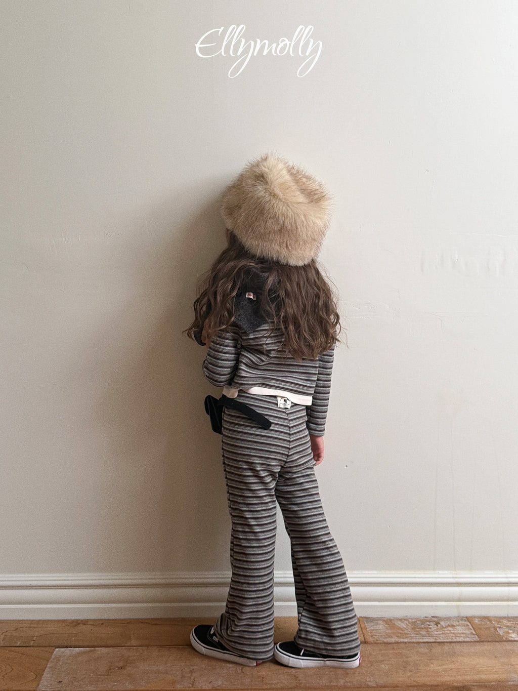 Elly Molly Latte Stripe Bootcut Pants