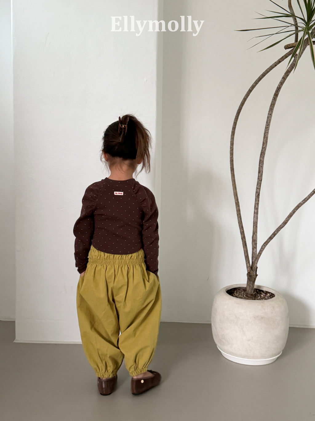 Elly Molly Giselle Dot Shirring Tee
