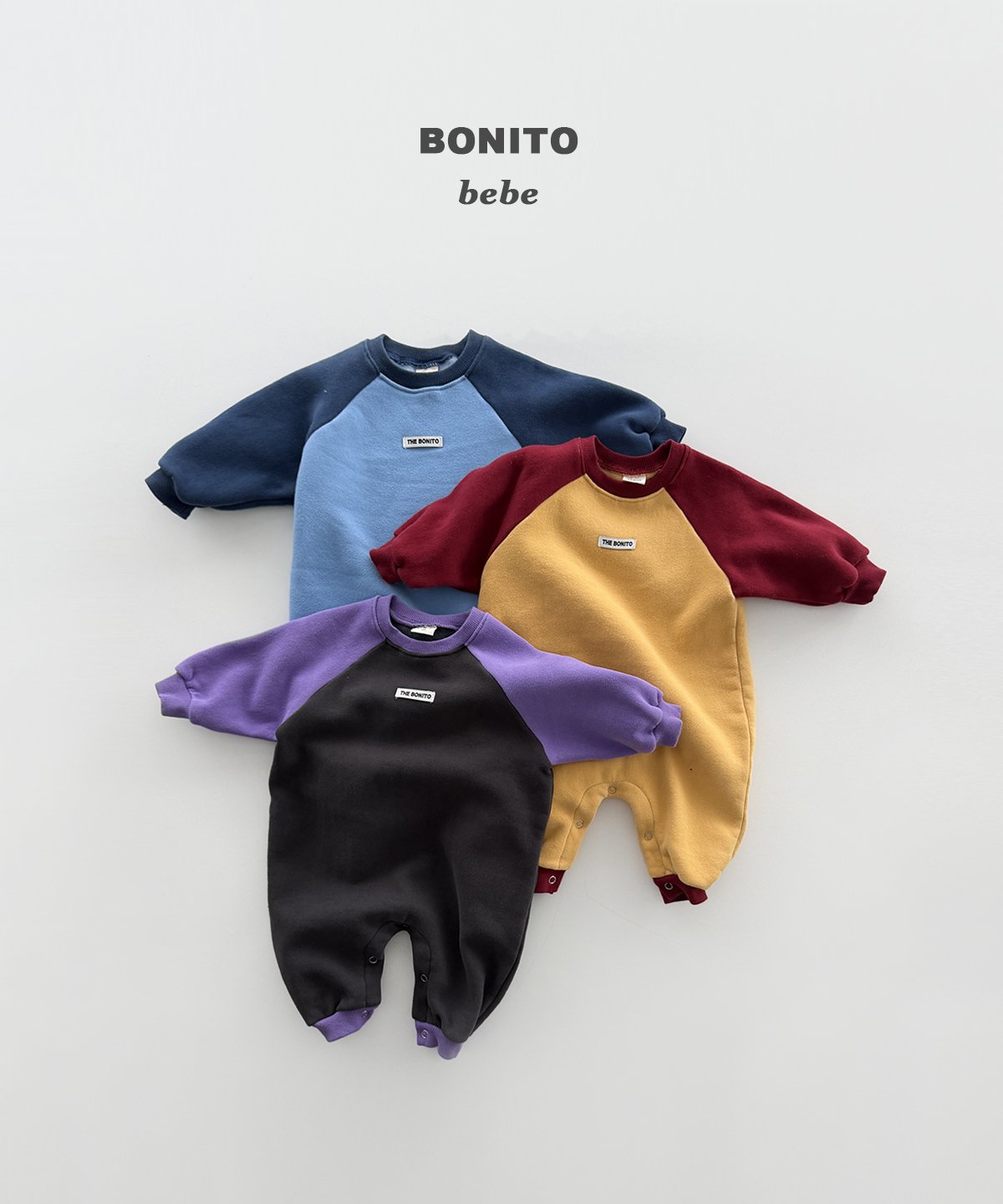 bonito 配色ラグラン スーツ