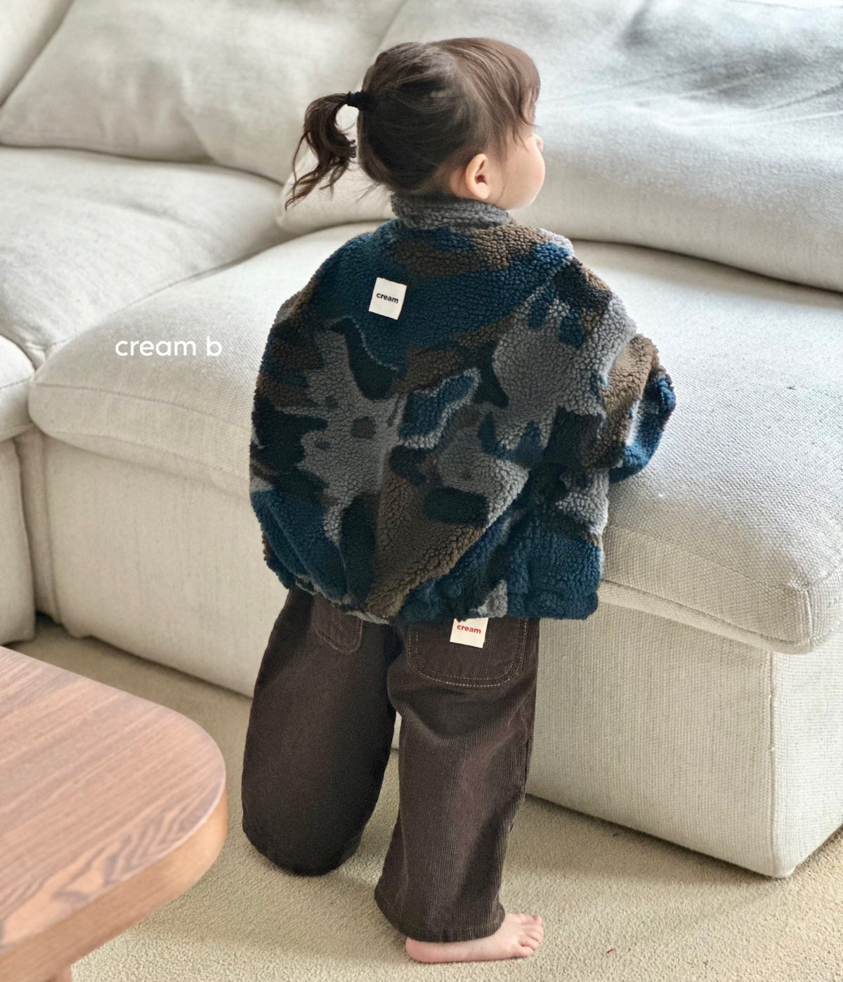 Creambbang Fleece Camo Jumper