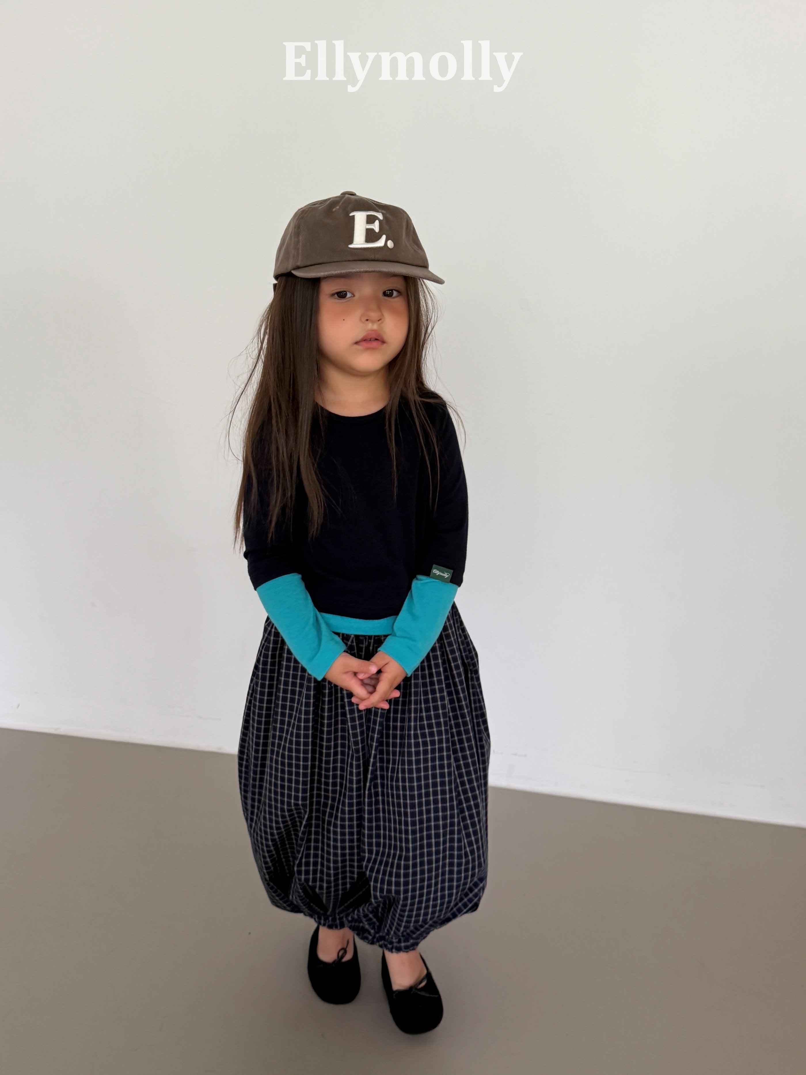 Elly Molly Autumn Grid Balloon Pants