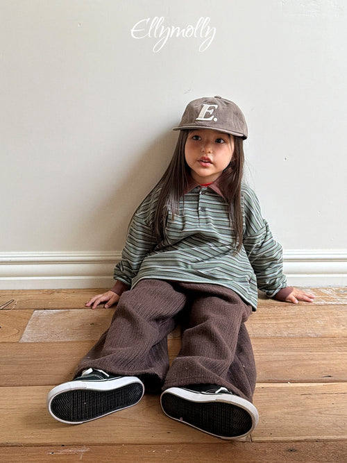 Elly Molly Click Peach Collar Tee
