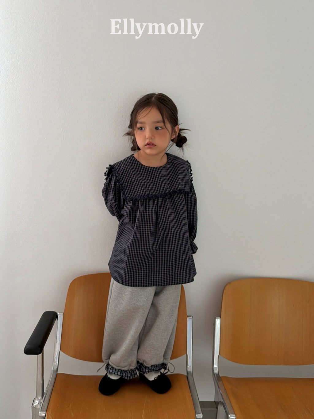 Elly Molly Musk Check Blouse