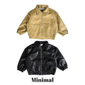 Minimal Soft Leather Zip-up Jumper