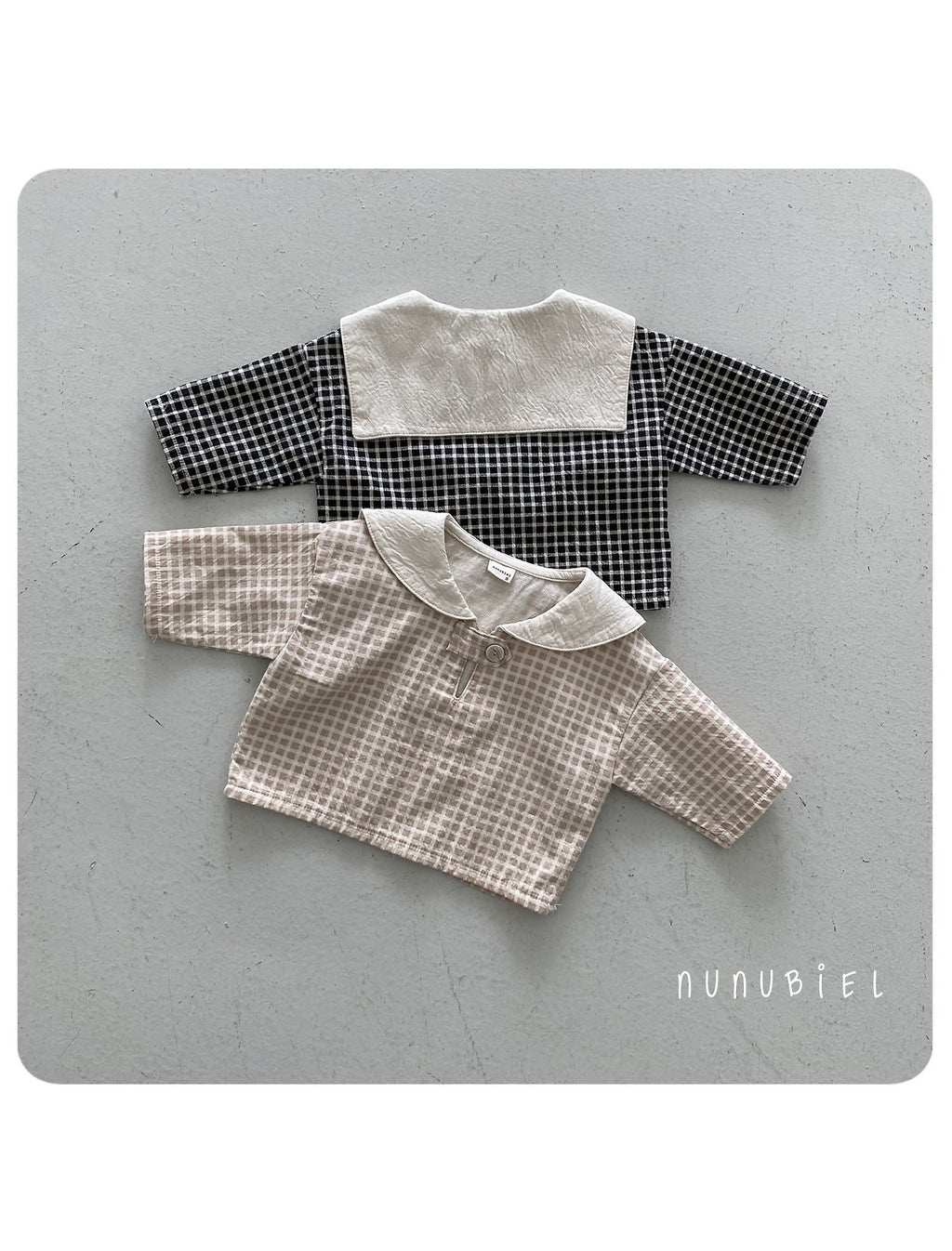 Nunu Biel Bebe Check Blouse 2