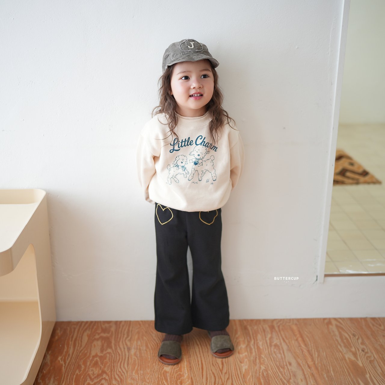 Buttercup Heart Bootcut Pants