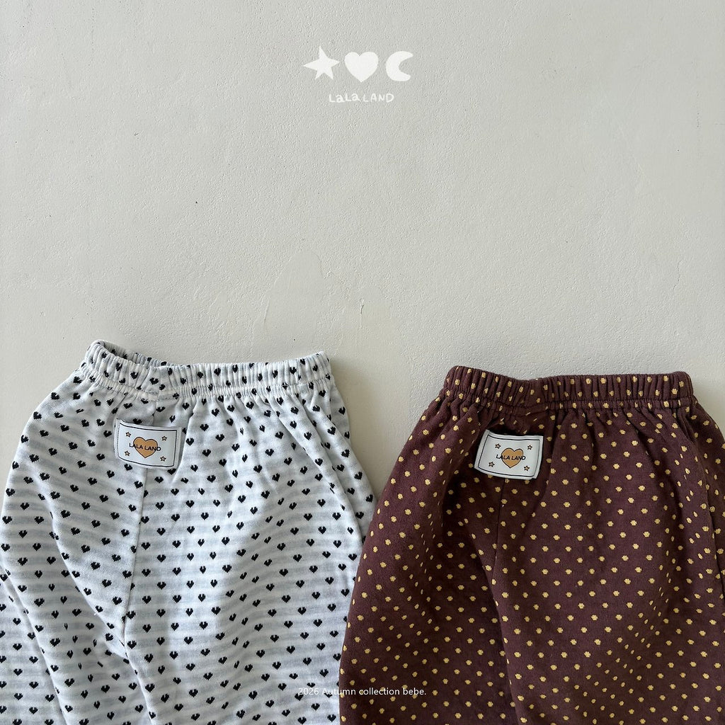 Lalaland Heart Dot Frill Pants