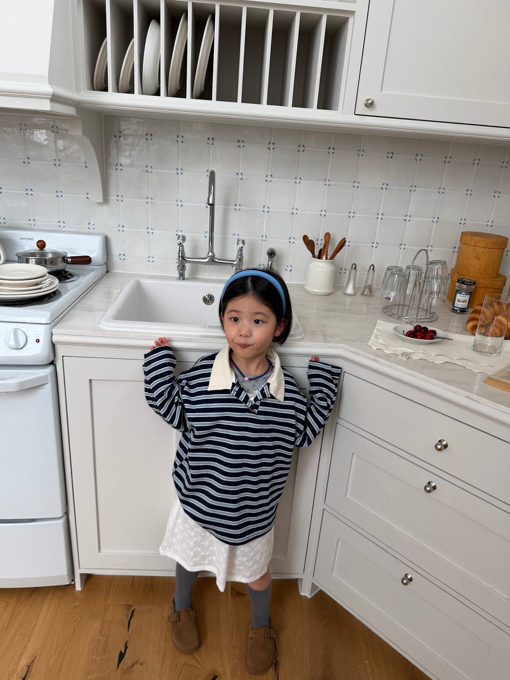 pie Marshmallow Collar Tee