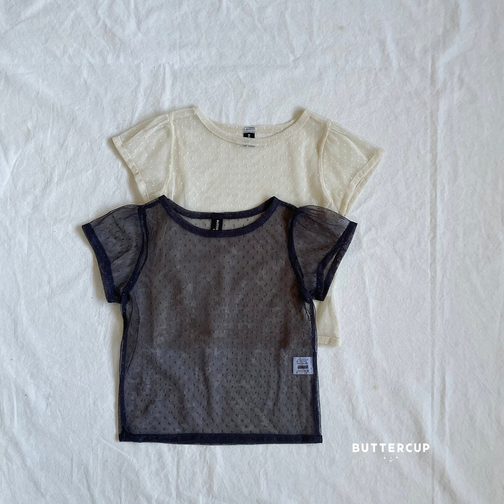 Buttercup Dot Sheer Tee