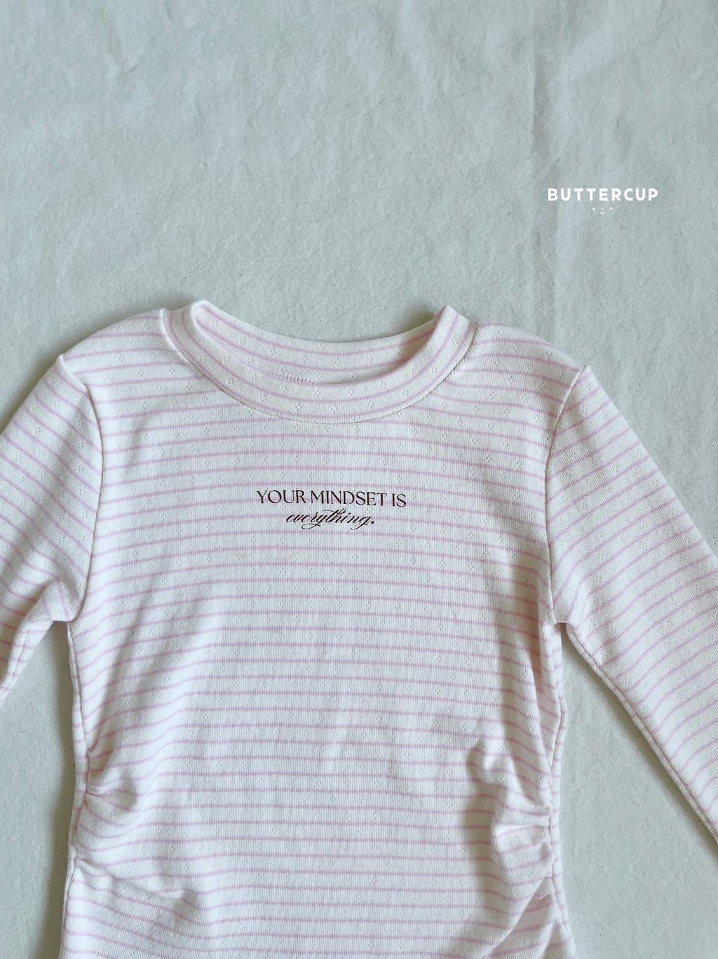 Buttercup Letter Shirring Tee