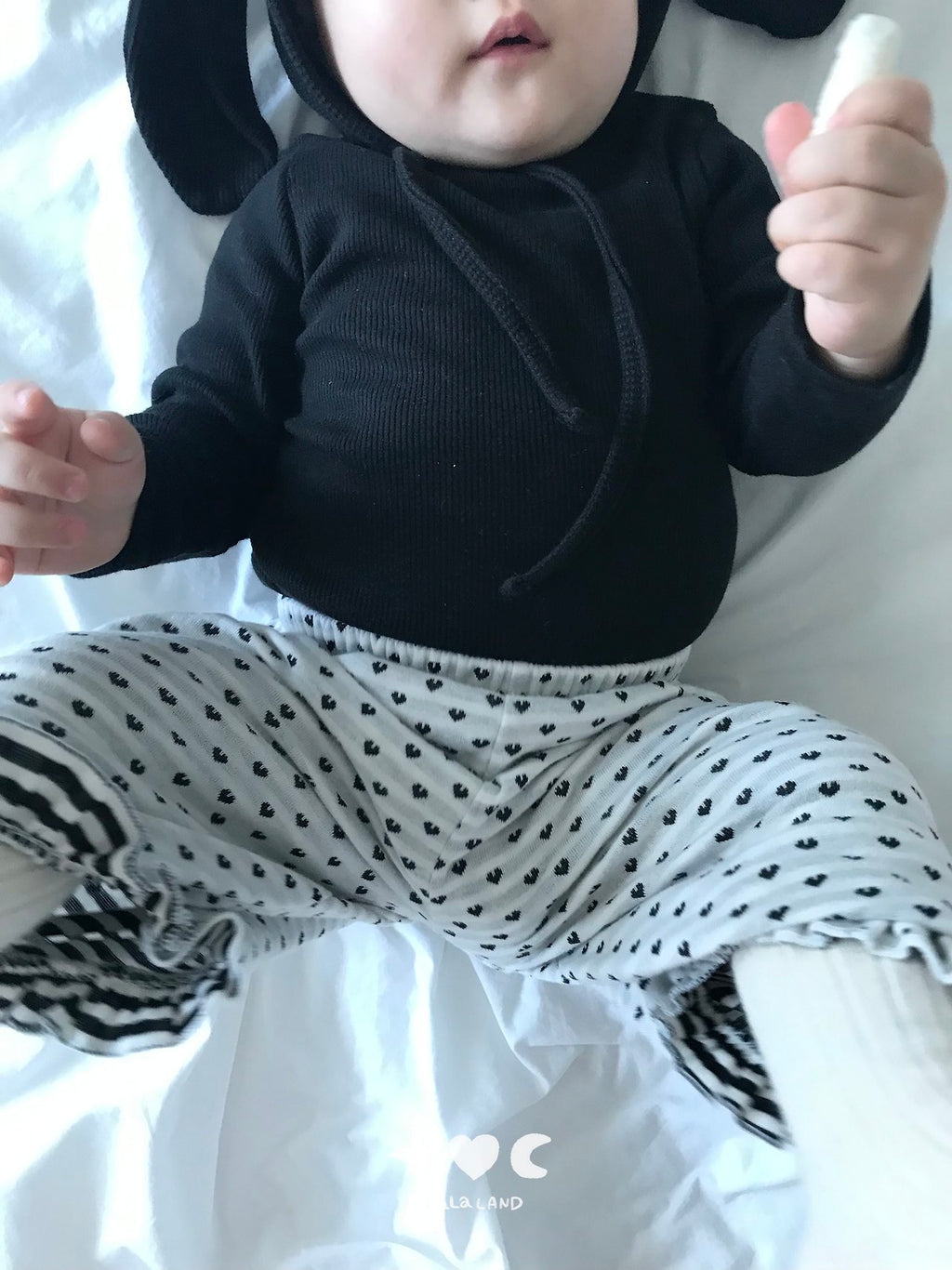 Lalaland Heart Dot Frill Pants