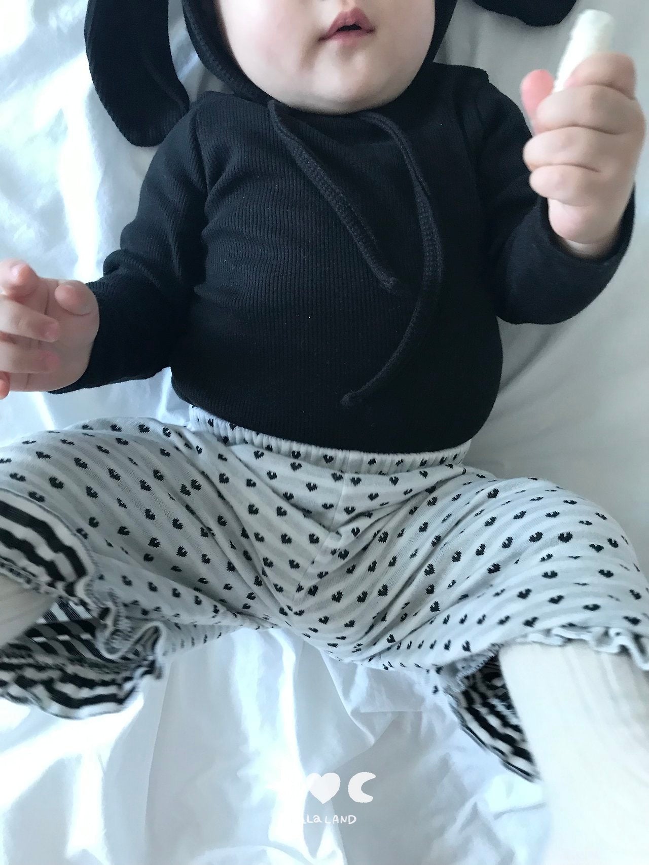 Lalaland Heart Dot Frill Pants