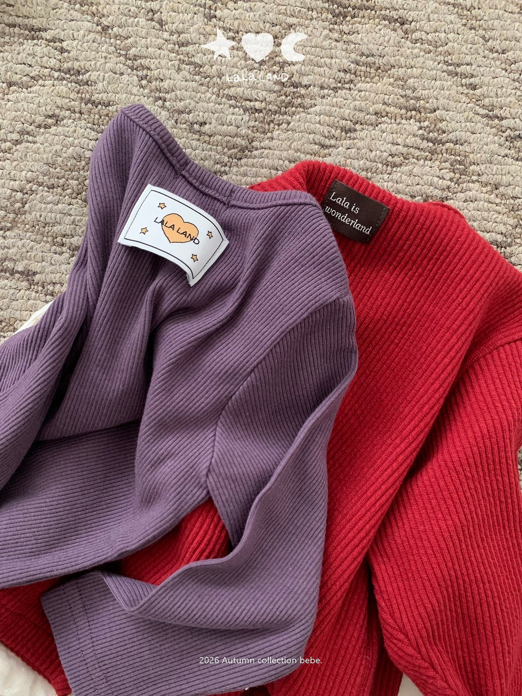 Lalaland Macaron Ribbed Tee