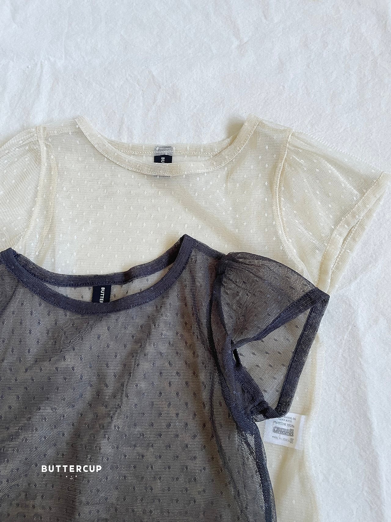 Buttercup Dot Sheer Tee
