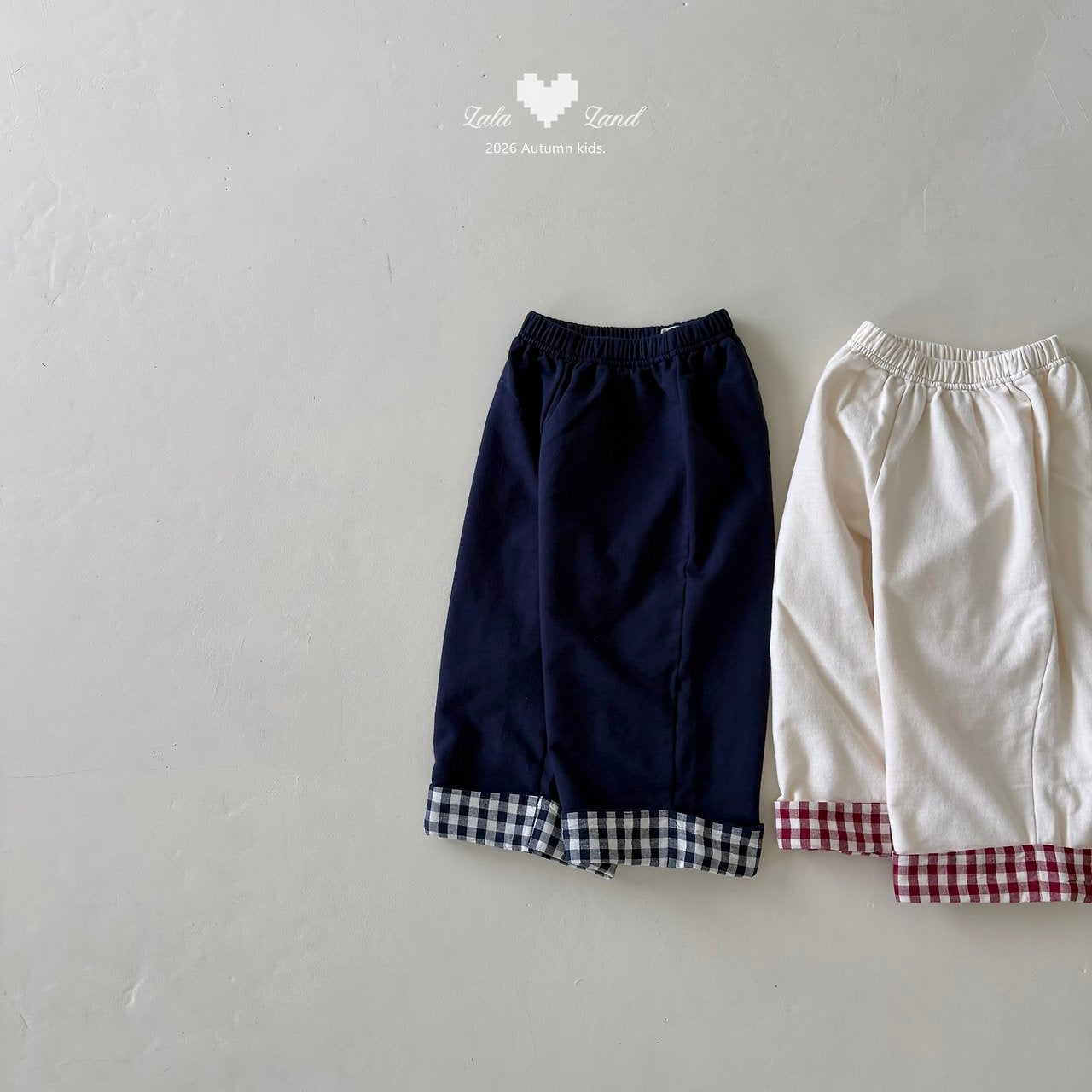 Lalaland Check Panel Pants