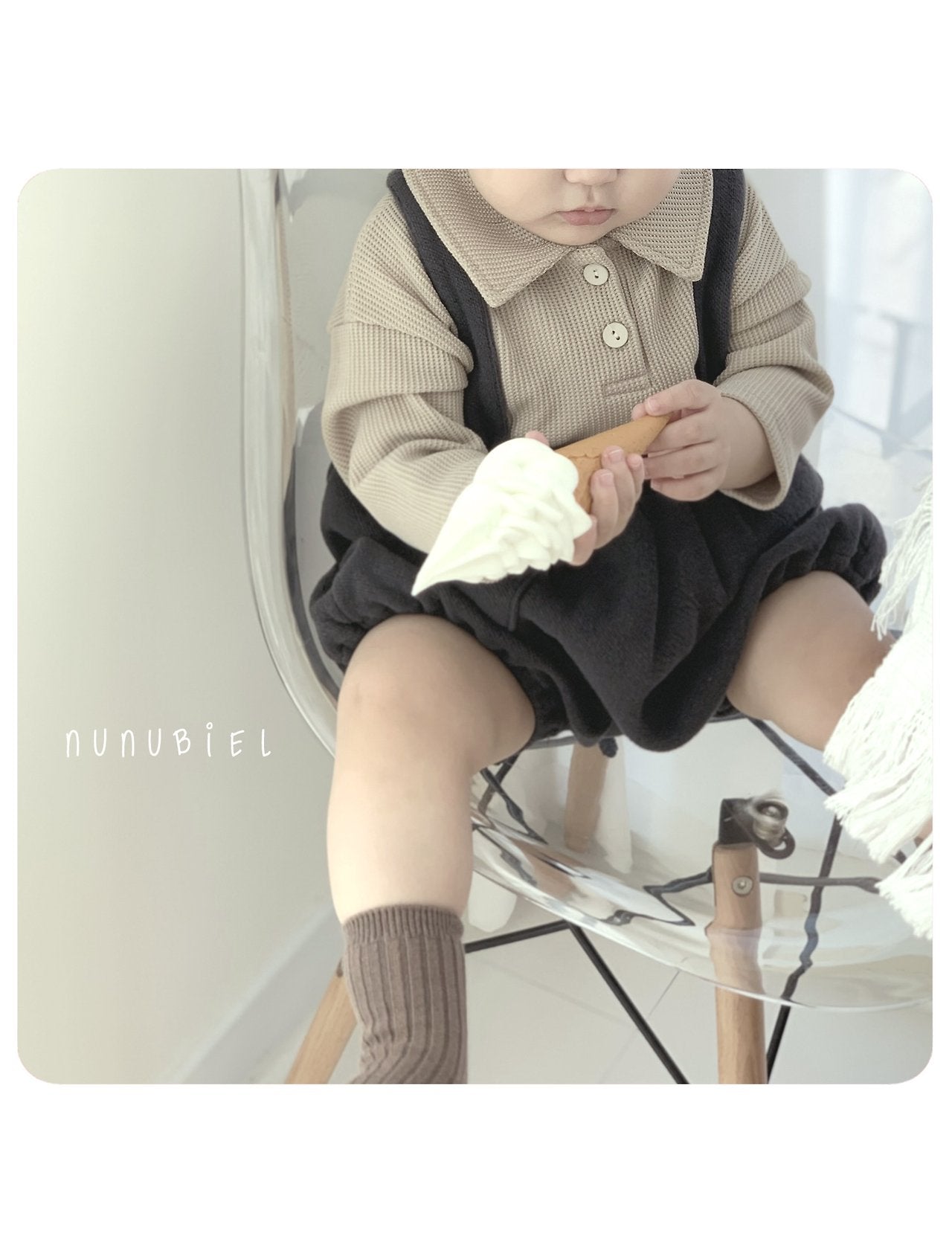 Nunu Biel Bebe Waffle Shirt 9
