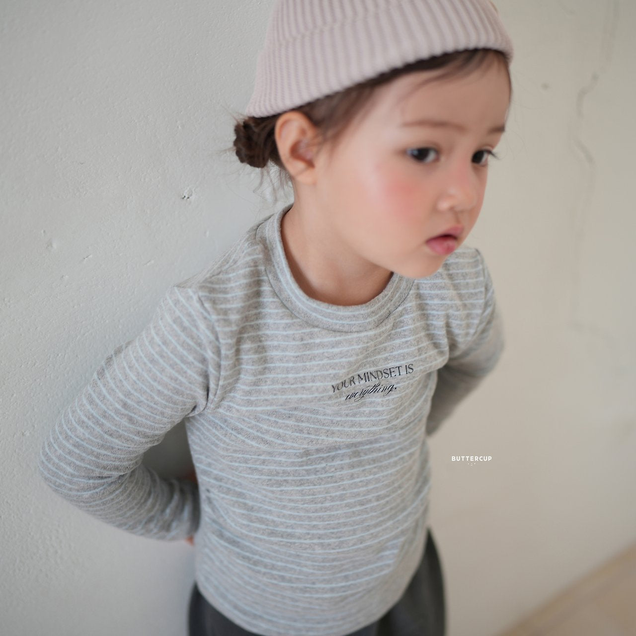 Buttercup Letter Shirring Tee