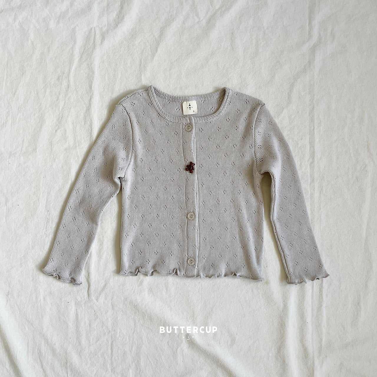 Buttercup Bear Eyelet Cardigan