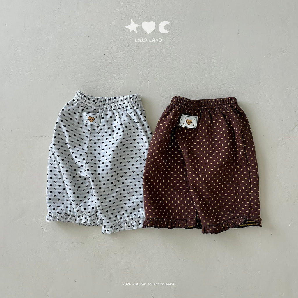 Lalaland Heart Dot Frill Pants