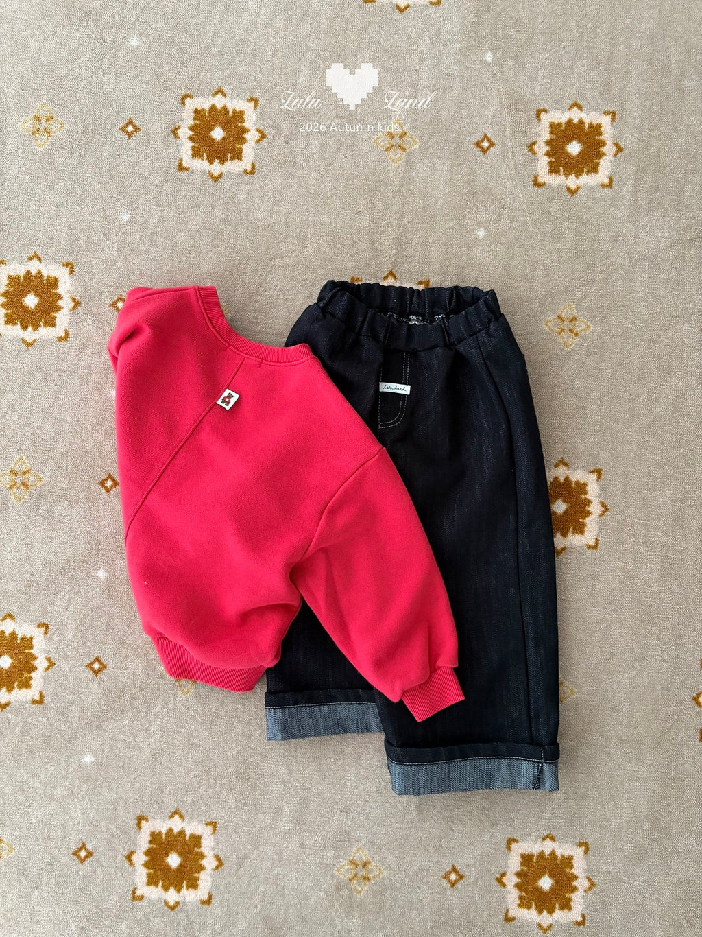 Lalaland Roll-up Denim Pants