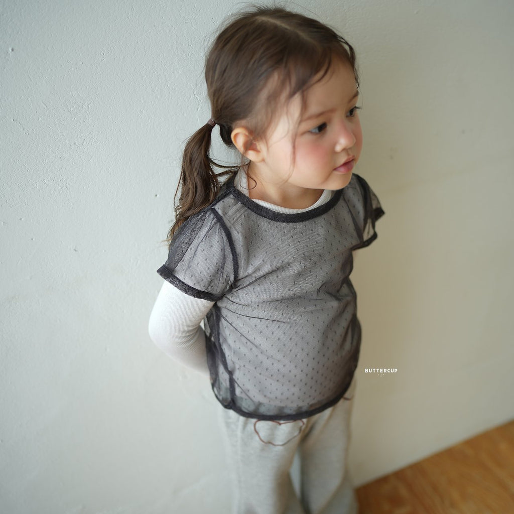 Buttercup Dot Sheer Tee