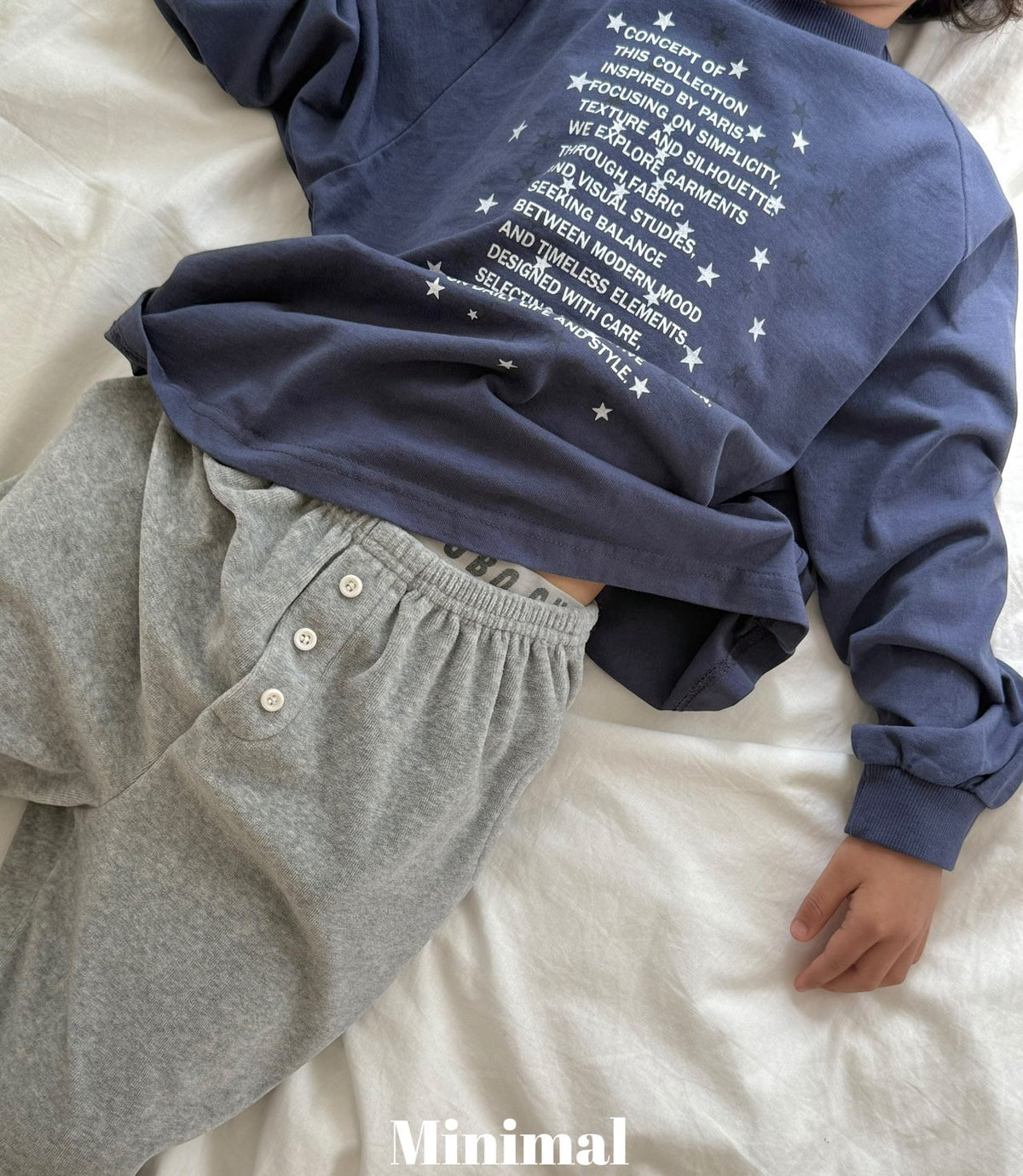 Minimal Velour Button Jogger Pants