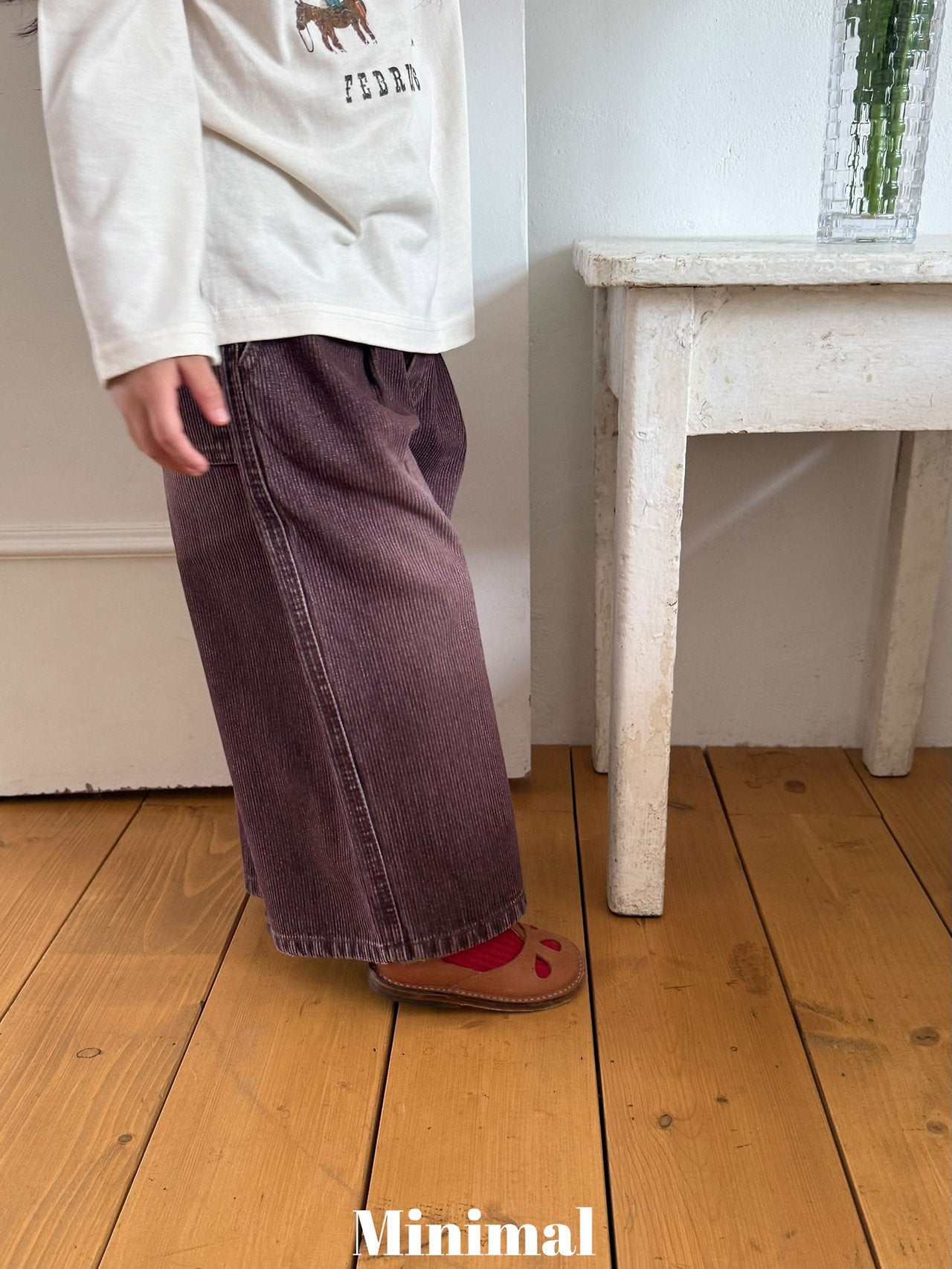 Minimal Rib Sand Denim