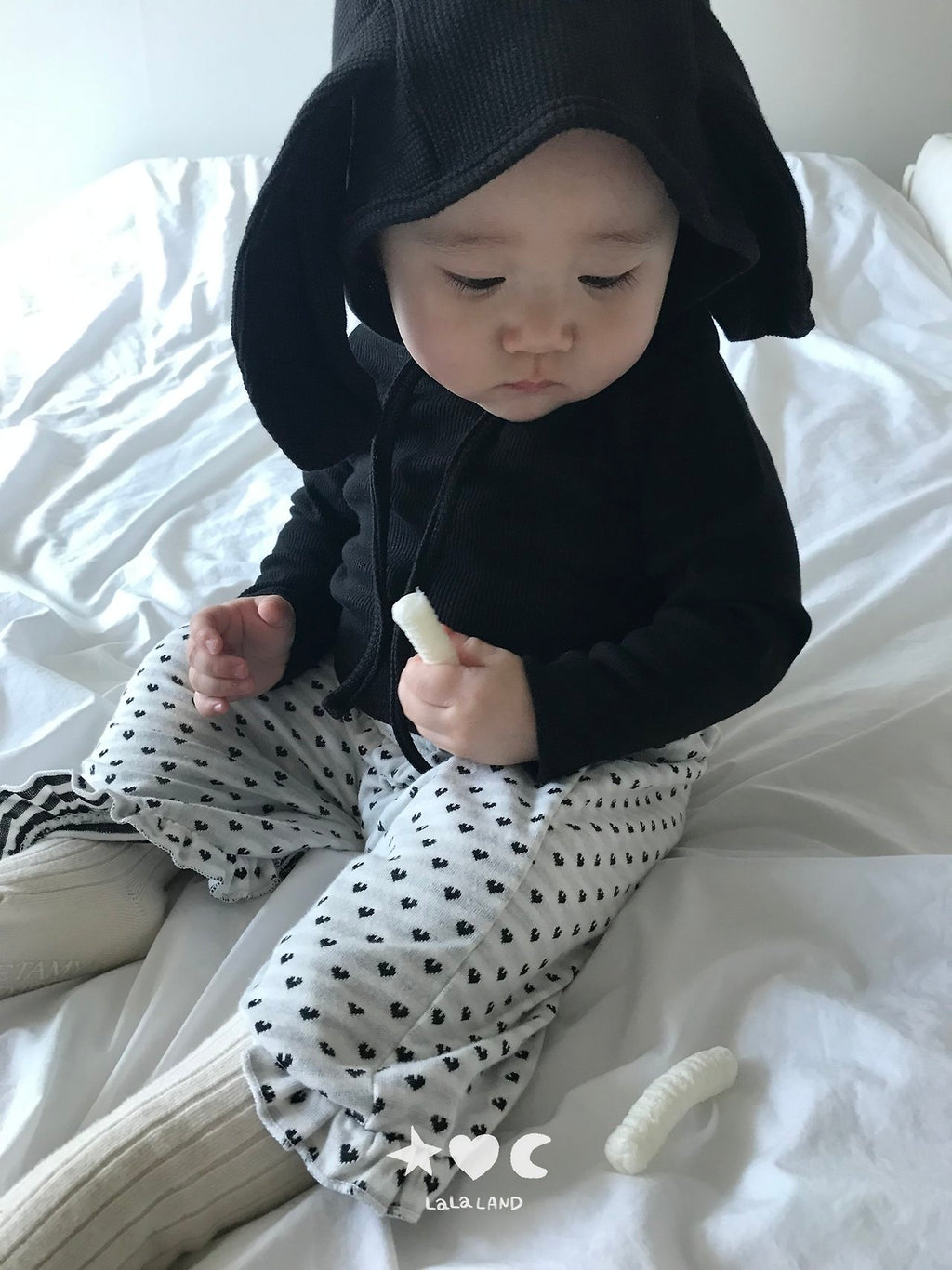 Lalaland Heart Dot Frill Pants