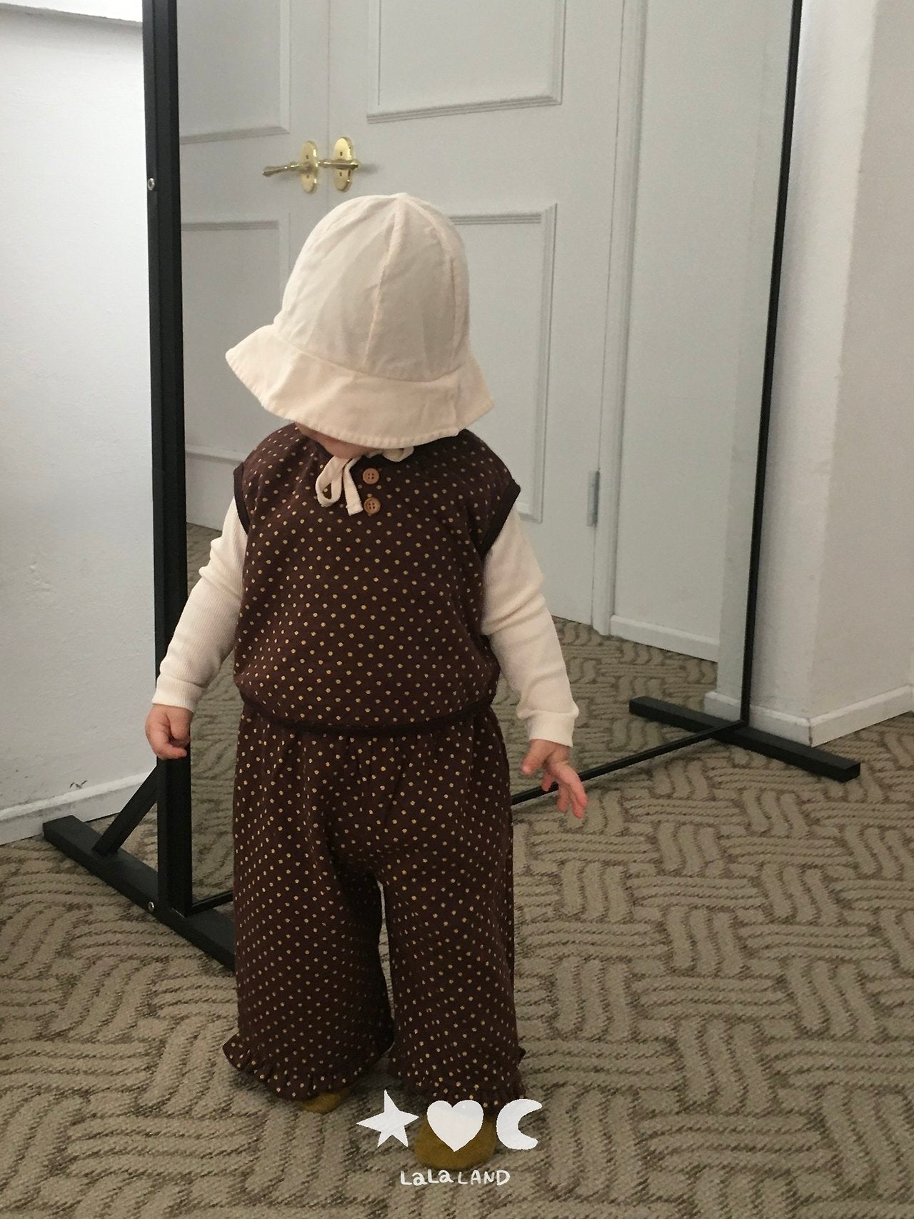 Lalaland Heart Dot Frill Pants