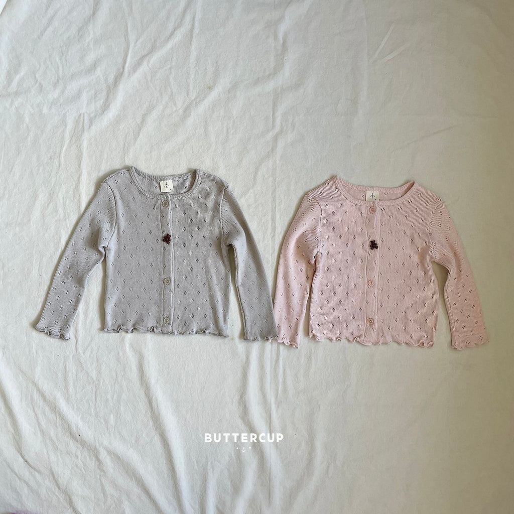Buttercup Bear Eyelet Cardigan