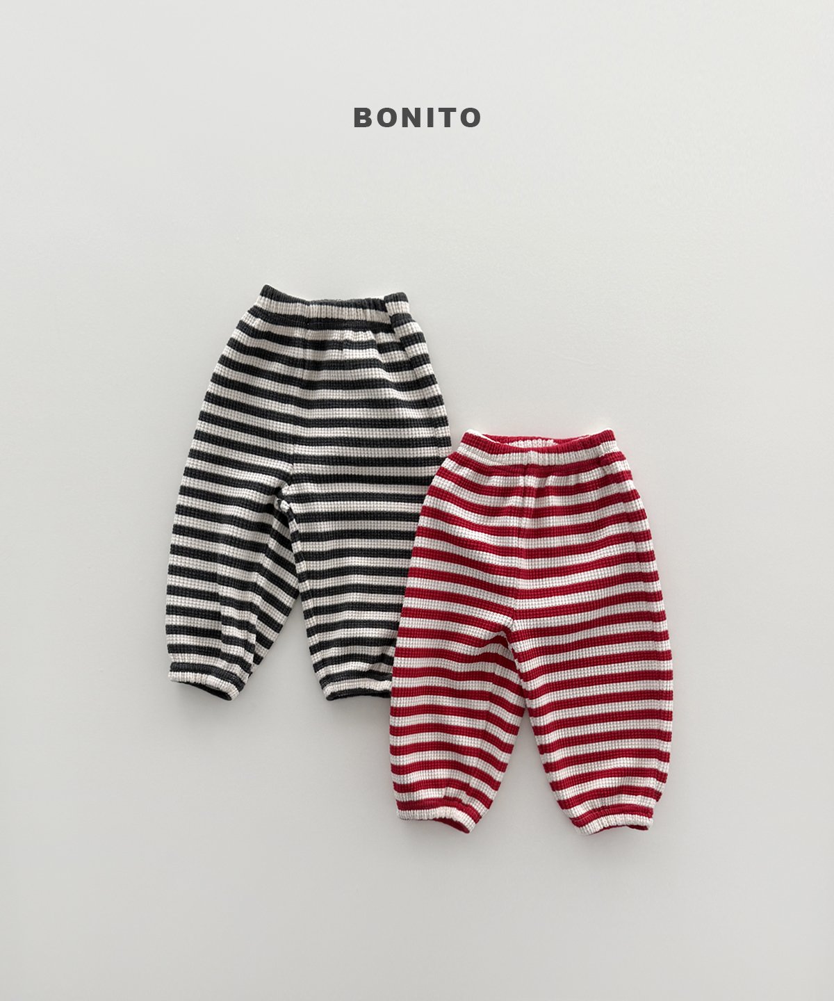 Bonito Stripe Waffle Jogger Pants 2