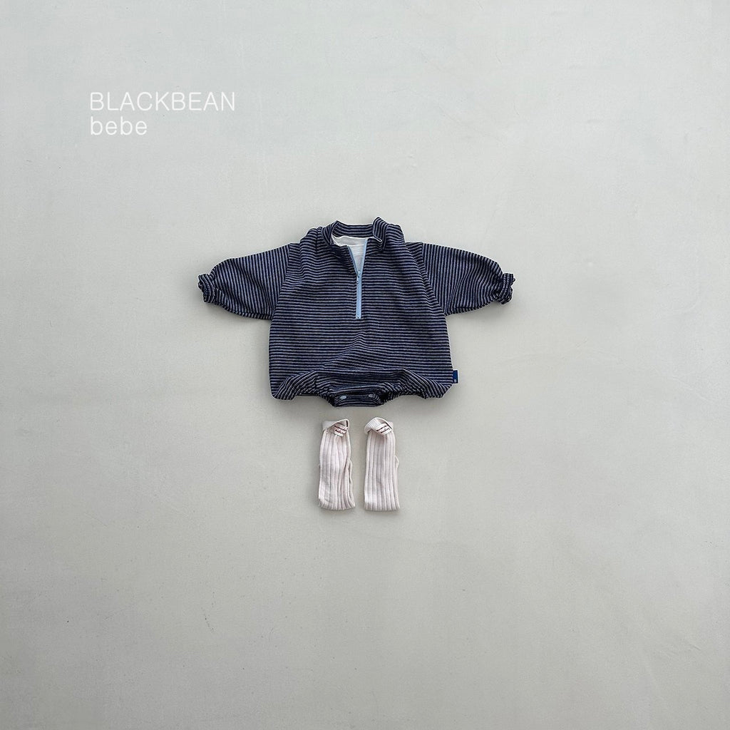 Black Bean Eco Bebe Zip-up Suit 2