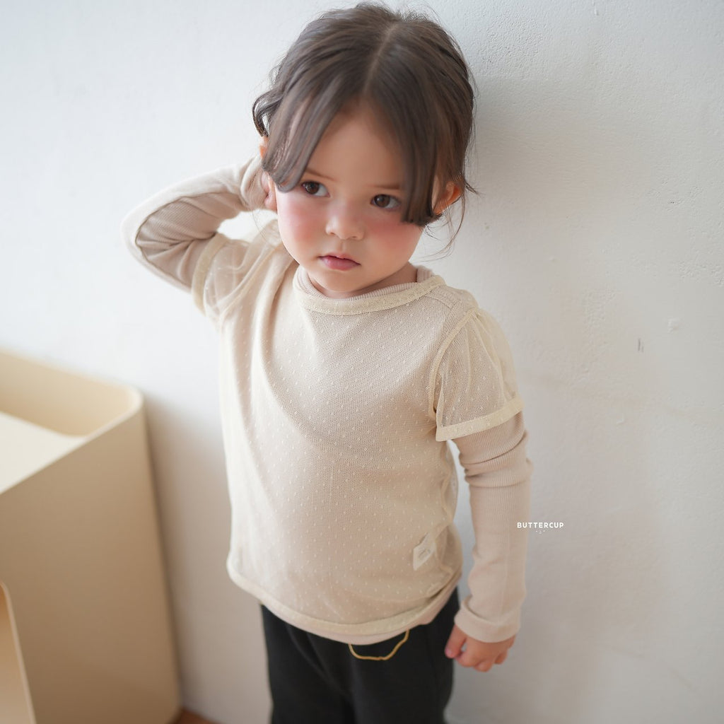 Buttercup Dot Sheer Tee