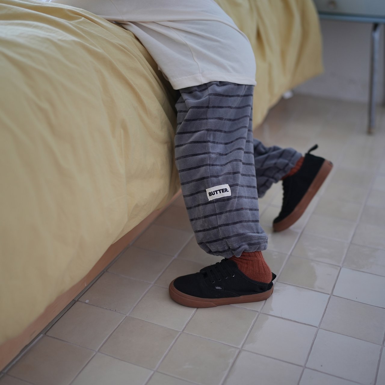 Buttercup Velour Stripe Pants