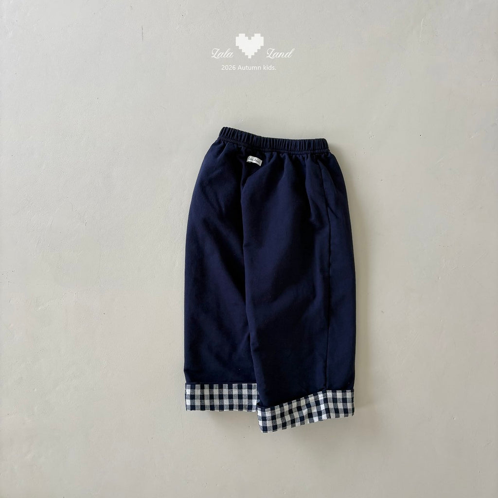 Lalaland Check Panel Pants