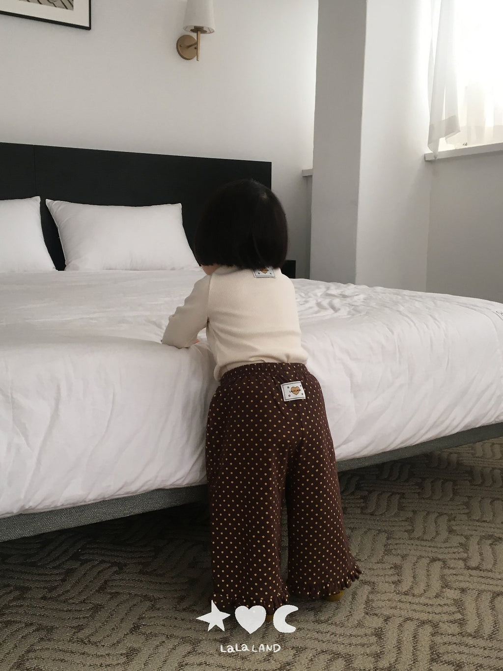 Lalaland Heart Dot Frill Pants