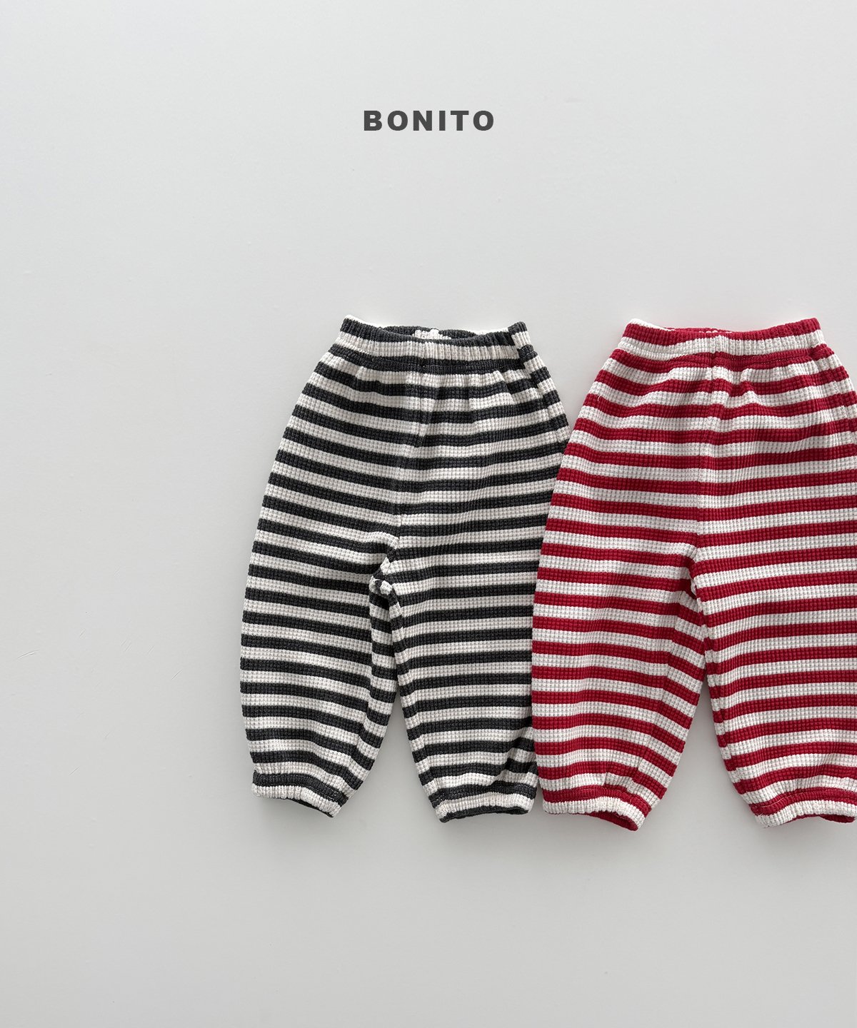 Bonito Stripe Waffle Jogger Pants 3
