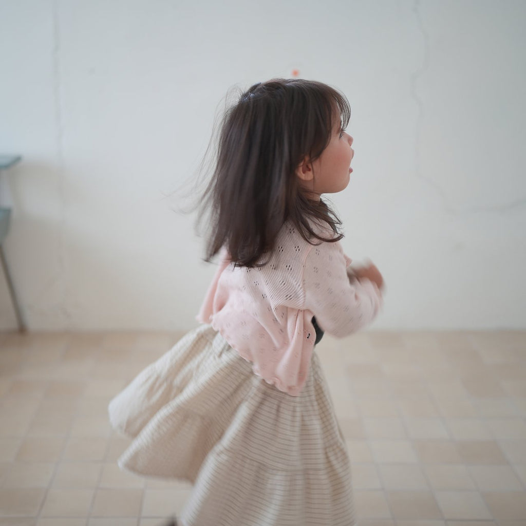 Buttercup Check Tiered Skirt